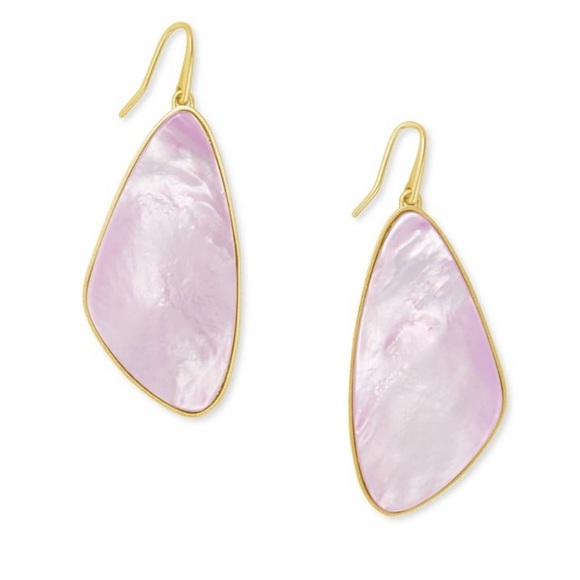 Lilac Kendra Scott McKenna Earrings - Picture 3 of 4